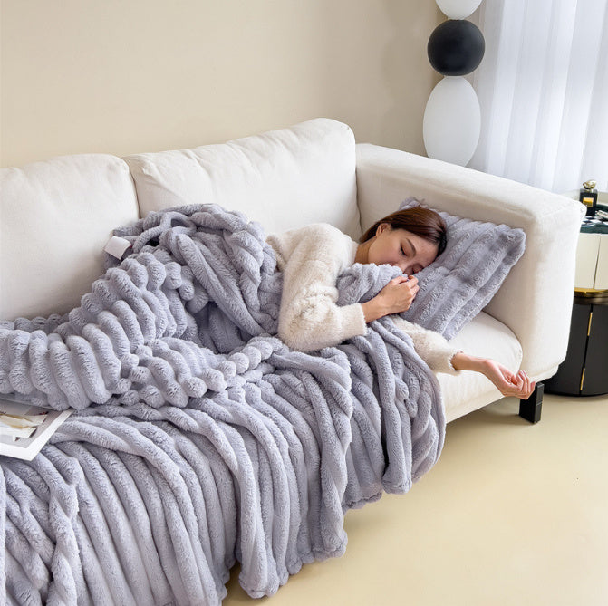 Rabbit Fur Blanket