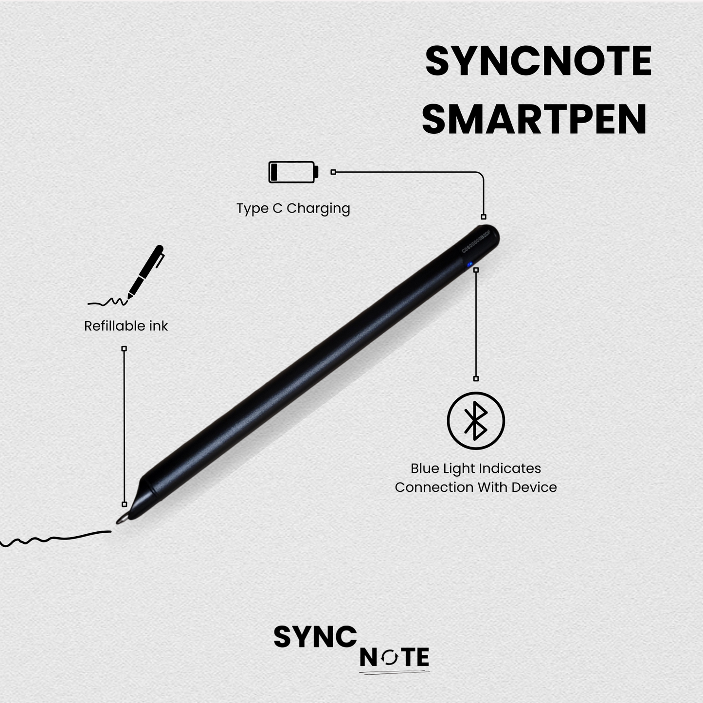 digital notebook with pen