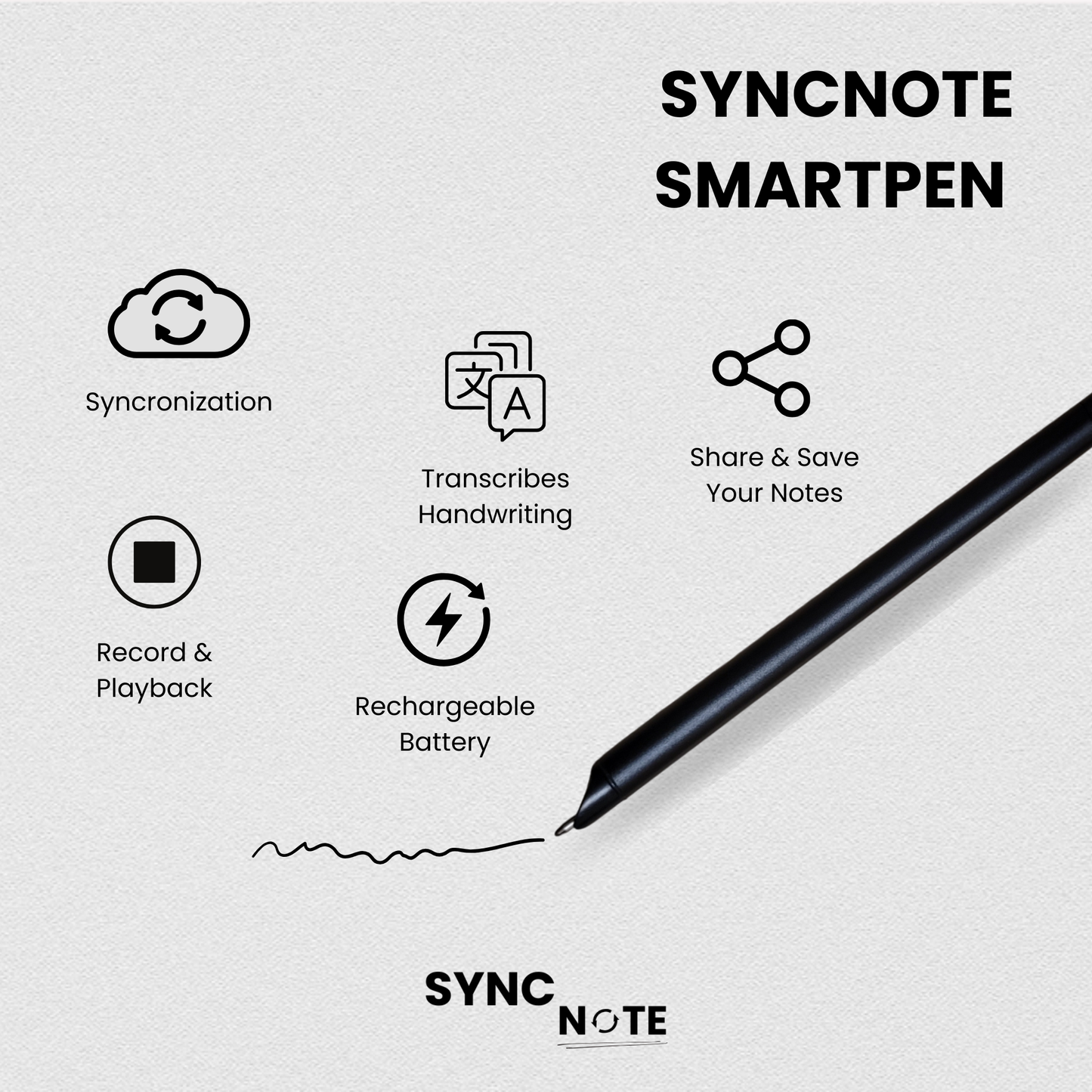 digital notebook with pen