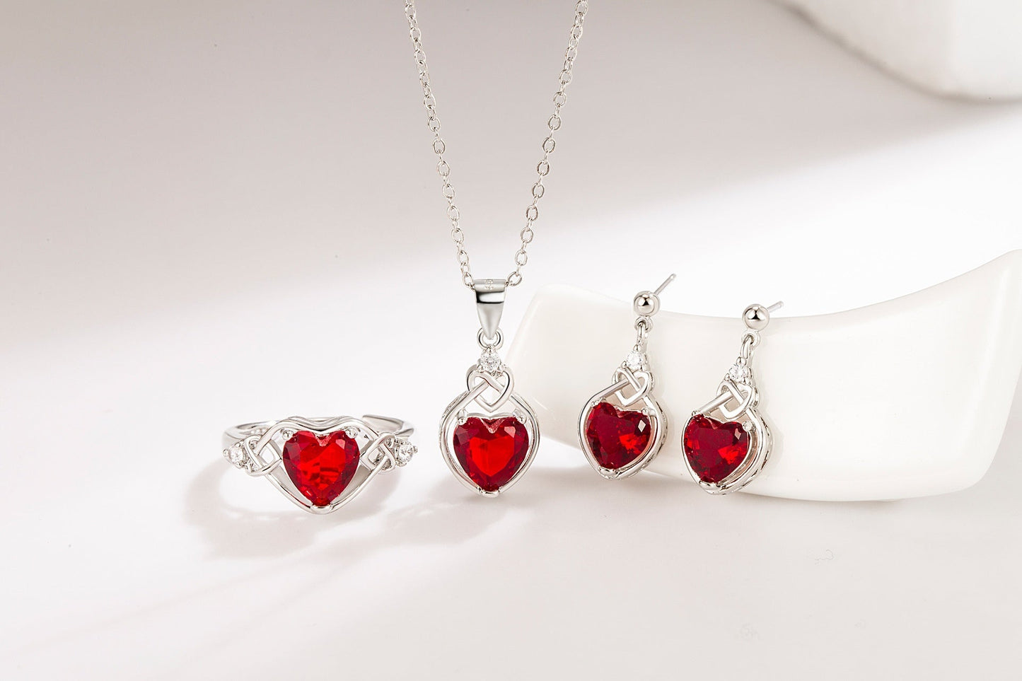 Ruby Jewelry Set