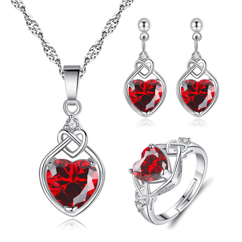 Ruby Jewelry Set