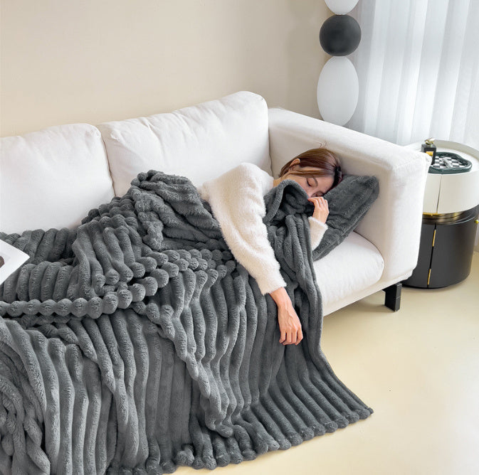 Rabbit Fur Blanket