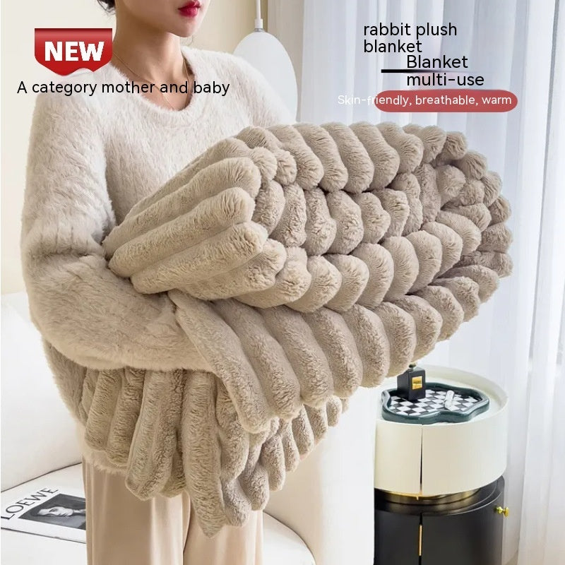 Rabbit Fur Blanket