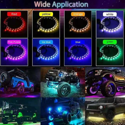 RGB for Car - Car Chassis APP Voice Control RGB Seven - color Ambience Light