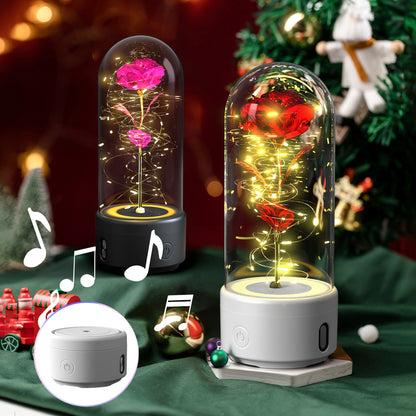 2-in-1 Rose LED Light & Bluetooth Speaker