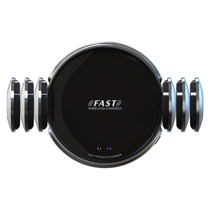 Car Holder - Wireless Car Charger, 15W Fast Charging Auto Clamping Car Charger - Phone Mount Phone Holder