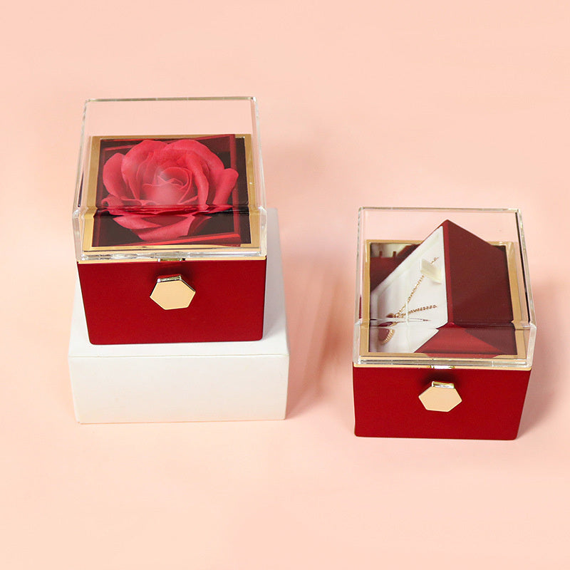 Rotating Rose Gift Box