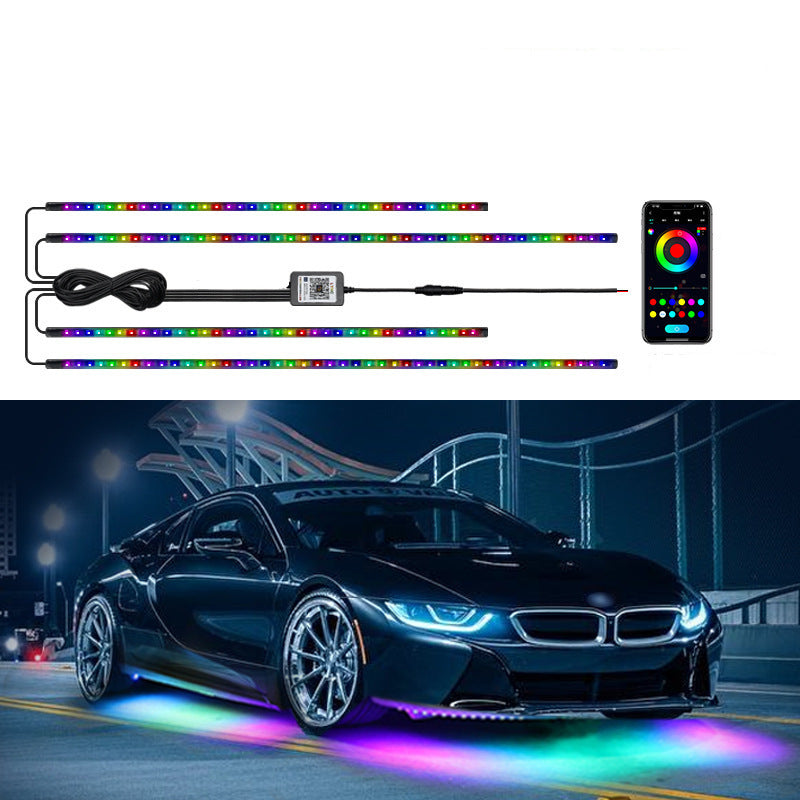 RGB for Car - Car Chassis APP Voice Control RGB Seven - color Ambience Light