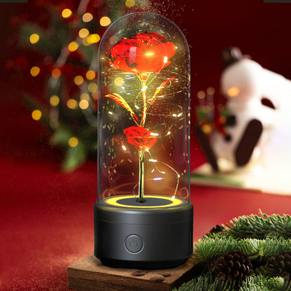 2-in-1 Rose LED Light & Bluetooth Speaker