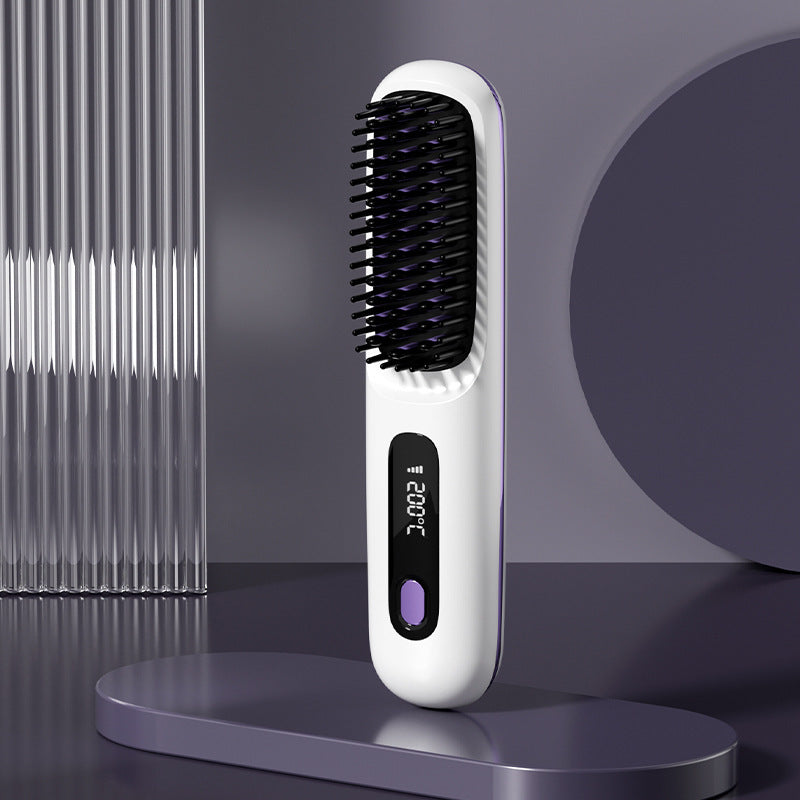 2-in-1 Cordless Hair Straightener and Hot Comb