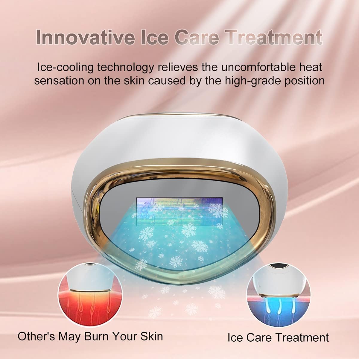 Ice Cold IPL Hair Removal Device – 990,000 Flashes | 5 Levels | Automatic & Manual Mode