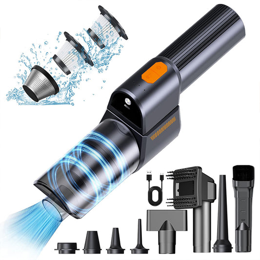 Car Vacuum Cleaner, 5 in 1 Portable Mini Cordless Vacuum with 18000Pa Powerful Suction