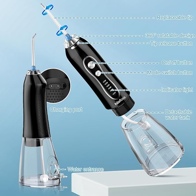 360° Powerful - Advanced Water Flosser for Deep Cleaning
