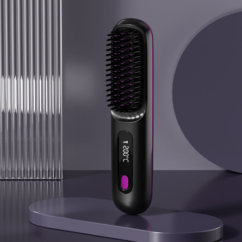 2-in-1 Cordless Hair Straightener and Hot Comb