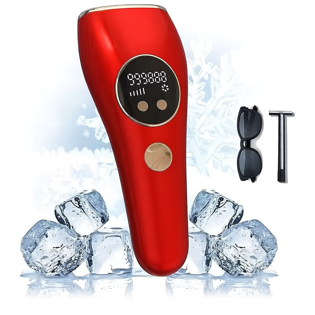 Ice Cold IPL Hair Removal Device – 990,000 Flashes | 5 Levels | Automatic & Manual Mode