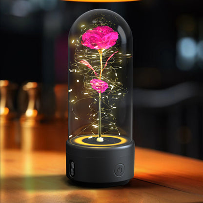 2-in-1 Rose LED Light & Bluetooth Speaker