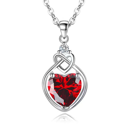 Heart-shaped Ruby Jewelry Suit