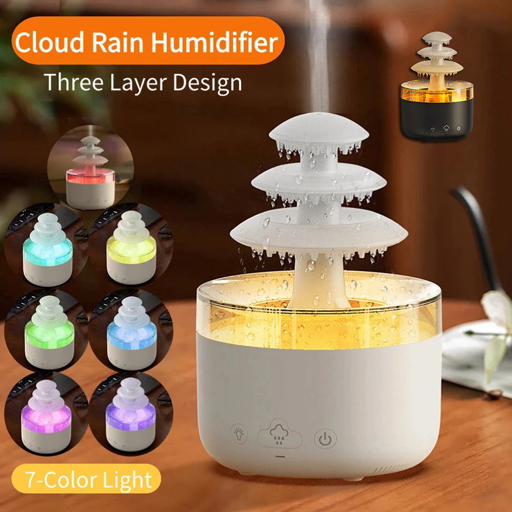 New Cloud Rain Air Humidifier & Essential Oil Diffuser