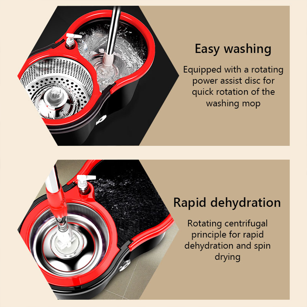 Microfiber Spin Mop and Bucket Cleaning System