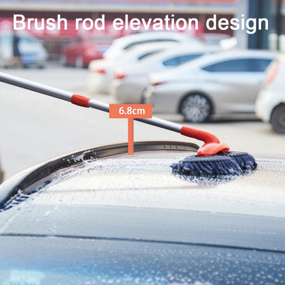 Car Wash Brush Double Brush Head Windshield Roof Wipe Clean Broom Car Cleaning Brush Windshield Roof Window Cleaning Maintenance