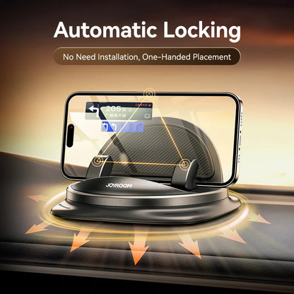 Joyroom Dashboard Car Phone Holder Universal 360° Rotation Silicone Phone Mount One-Handed Operation Phone Holder For Car Use