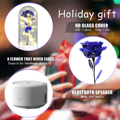 2-in-1 Rose LED Light & Bluetooth Speaker