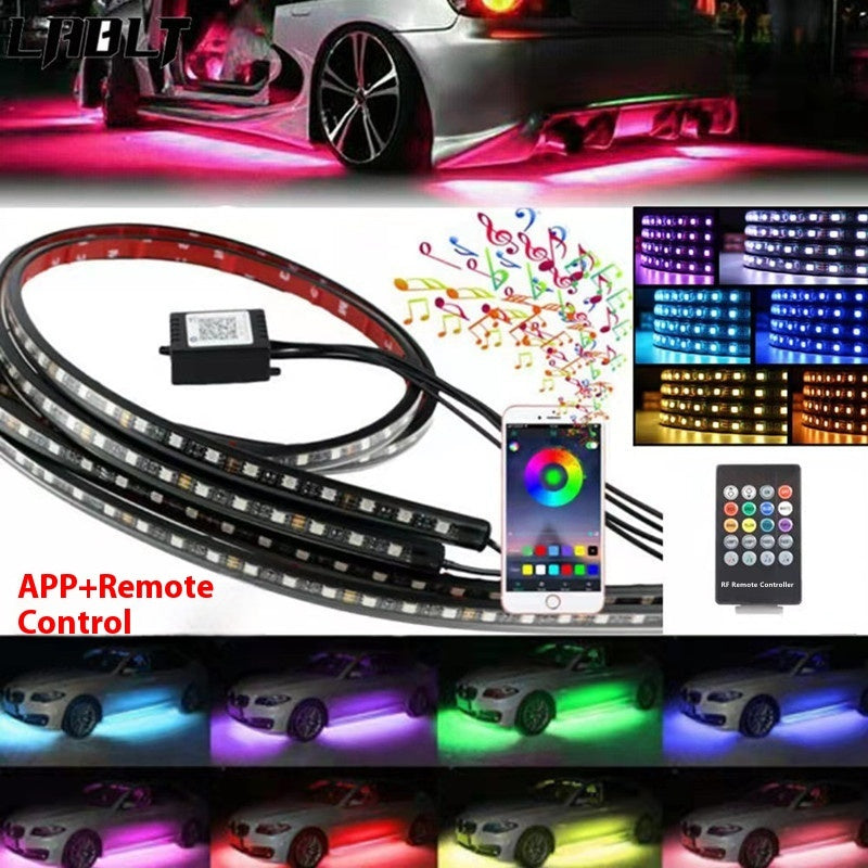 RGB for Car - Car Chassis APP Voice Control RGB Seven - color Ambience Light