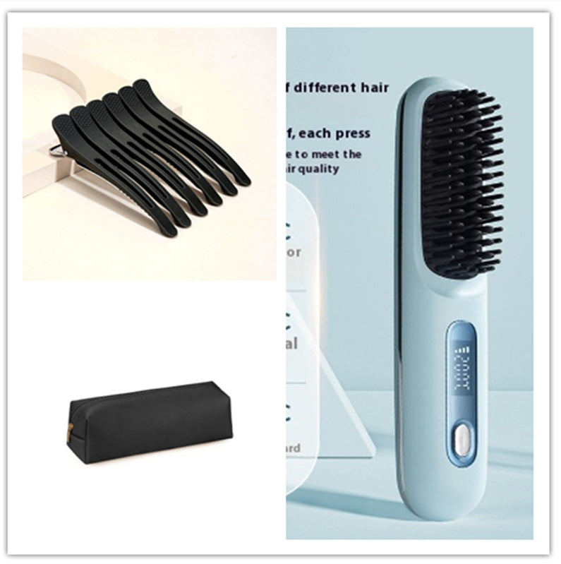 2-in-1 Cordless Hair Straightener and Hot Comb