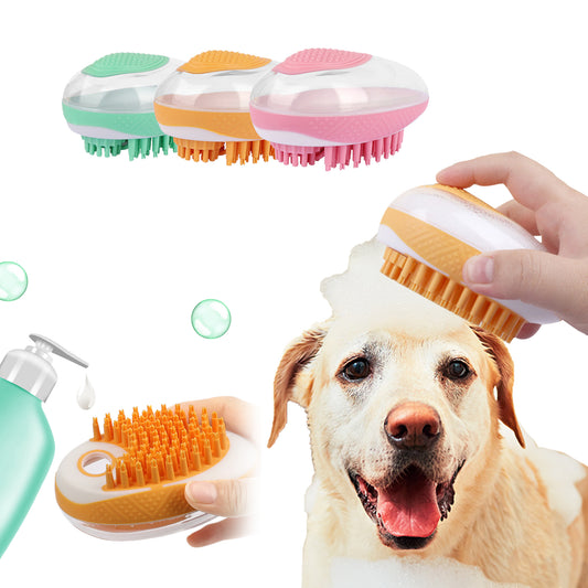 2-in-1 Pet Bath & Grooming Brush