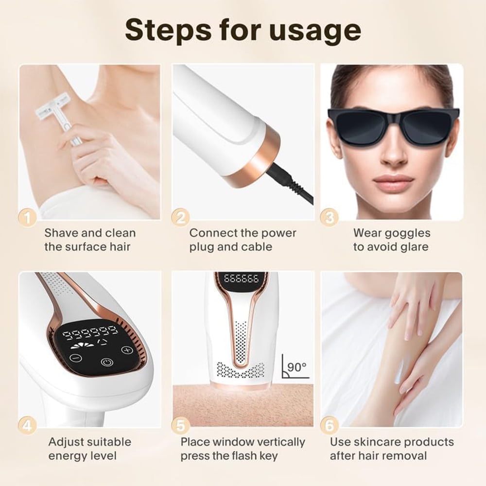 Babyverse - Digital IPL Hair Removal Device  999,999 flashes